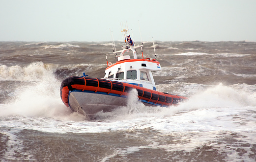 boat in water waves
