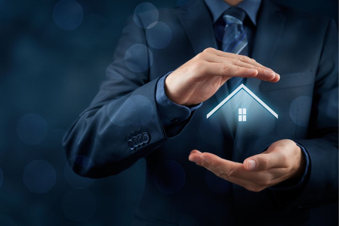 a guy holding house animation